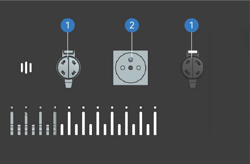 The image depicts a three-way switch configuration for an electrical circuit, with two switches controlling the power supply to a single light source. AI-generated content may be incorrect.