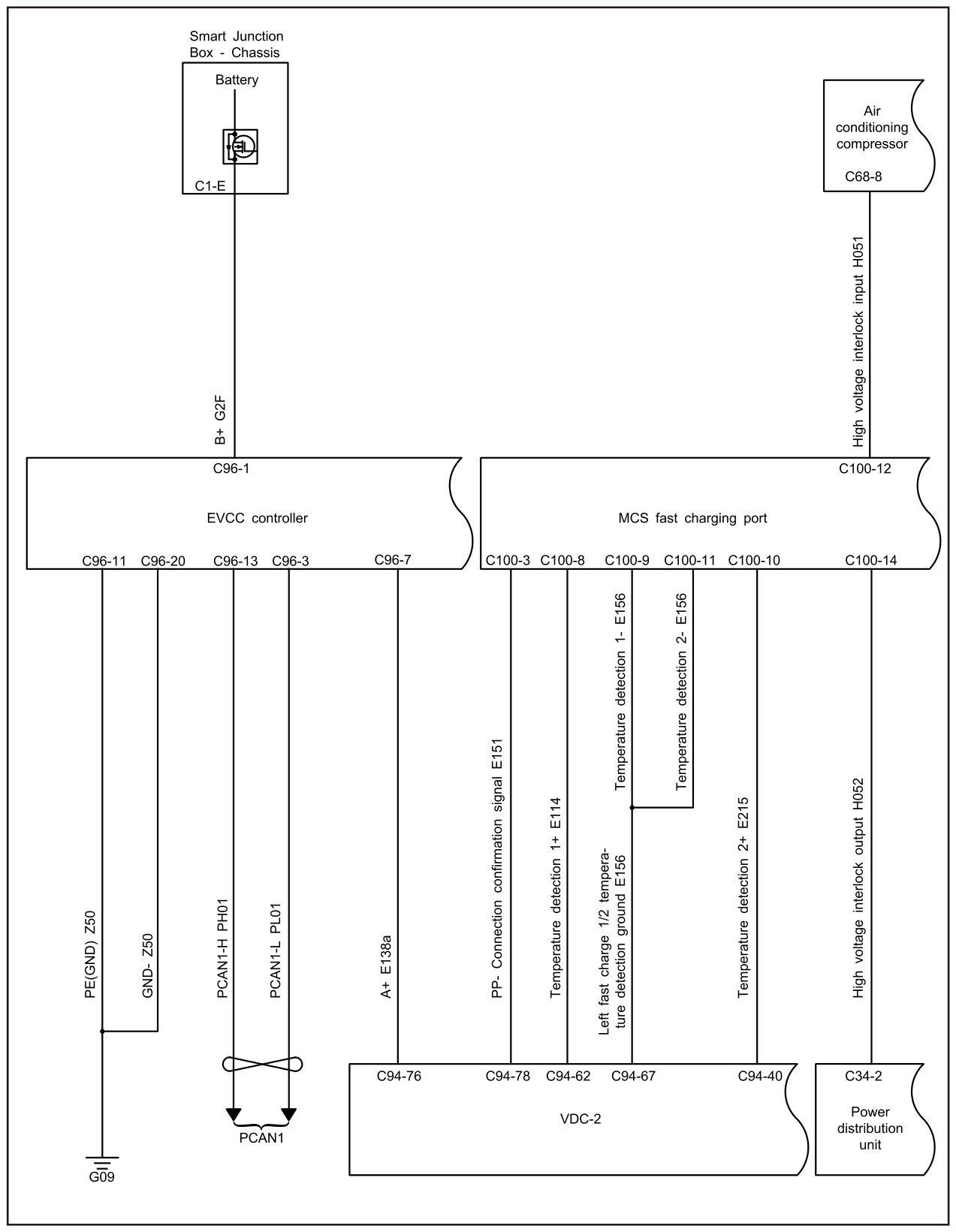 7.2.4.58 EVCC A+ Signal Fault — circuit diagram