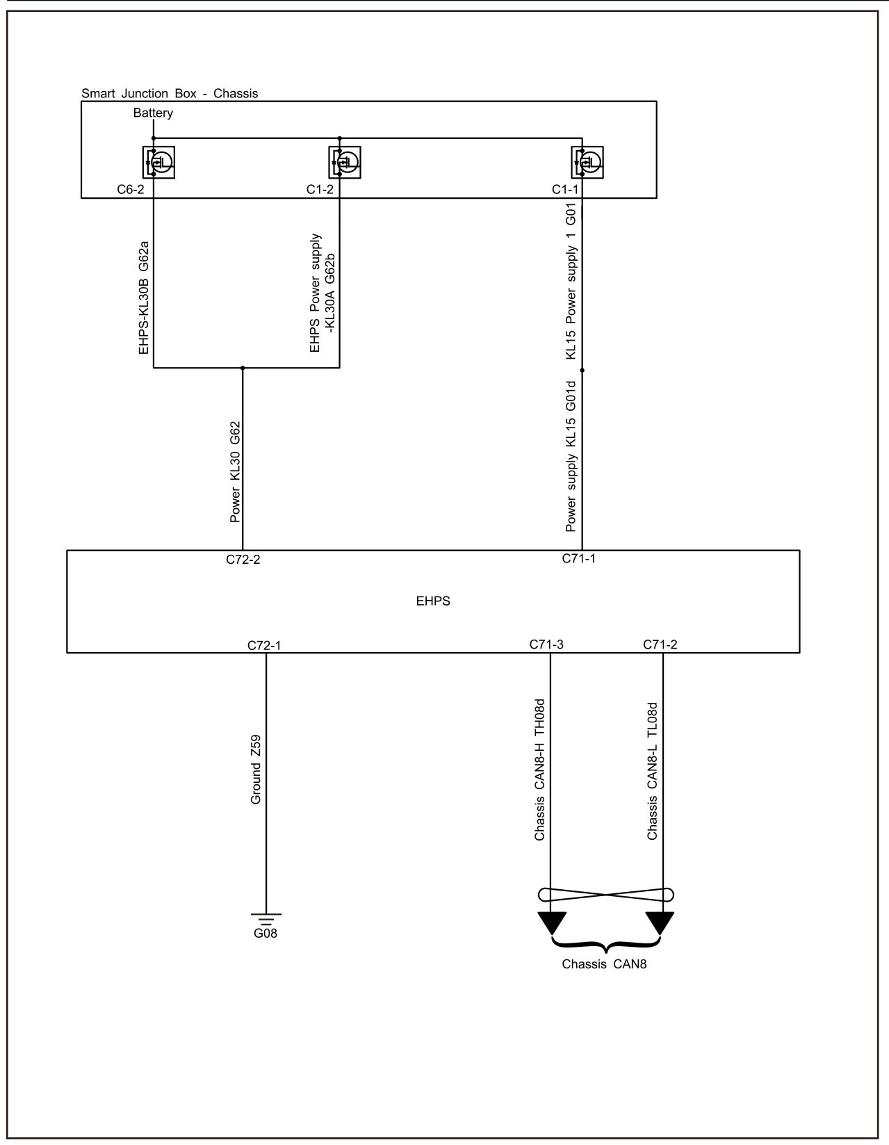8.13.4.6 EHPS Power Fault — circuit diagram