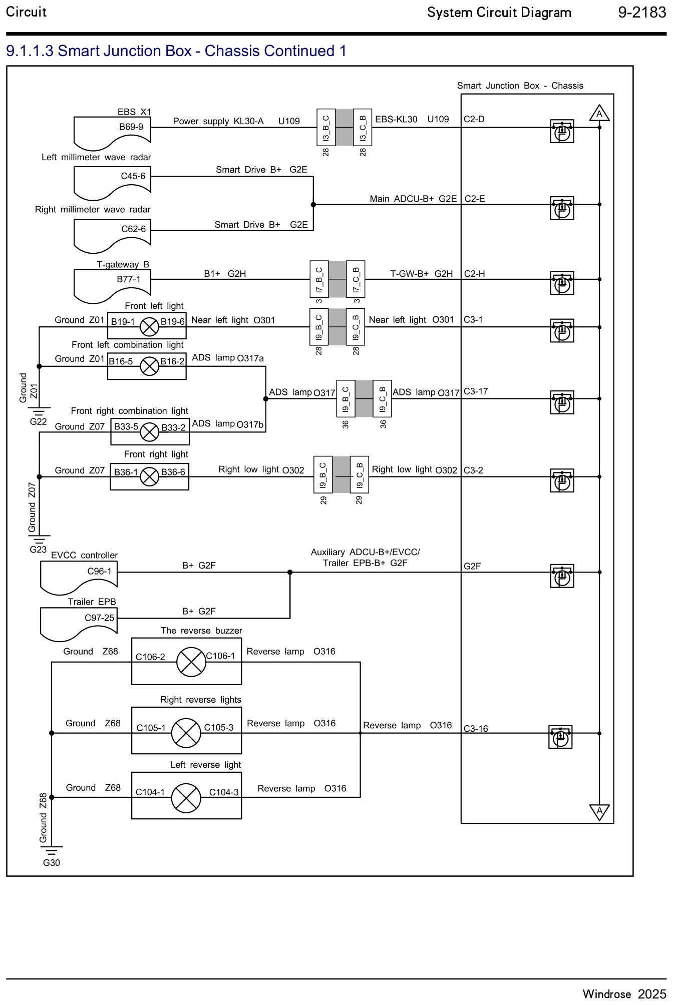 9.1.1.3 Smart Junction Box - Chassis Continued 1 — circuit diagram