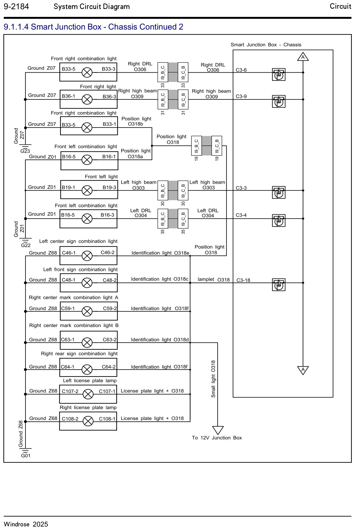 9.1.1.4 Smart Junction Box - Chassis Continued 2 — circuit diagram