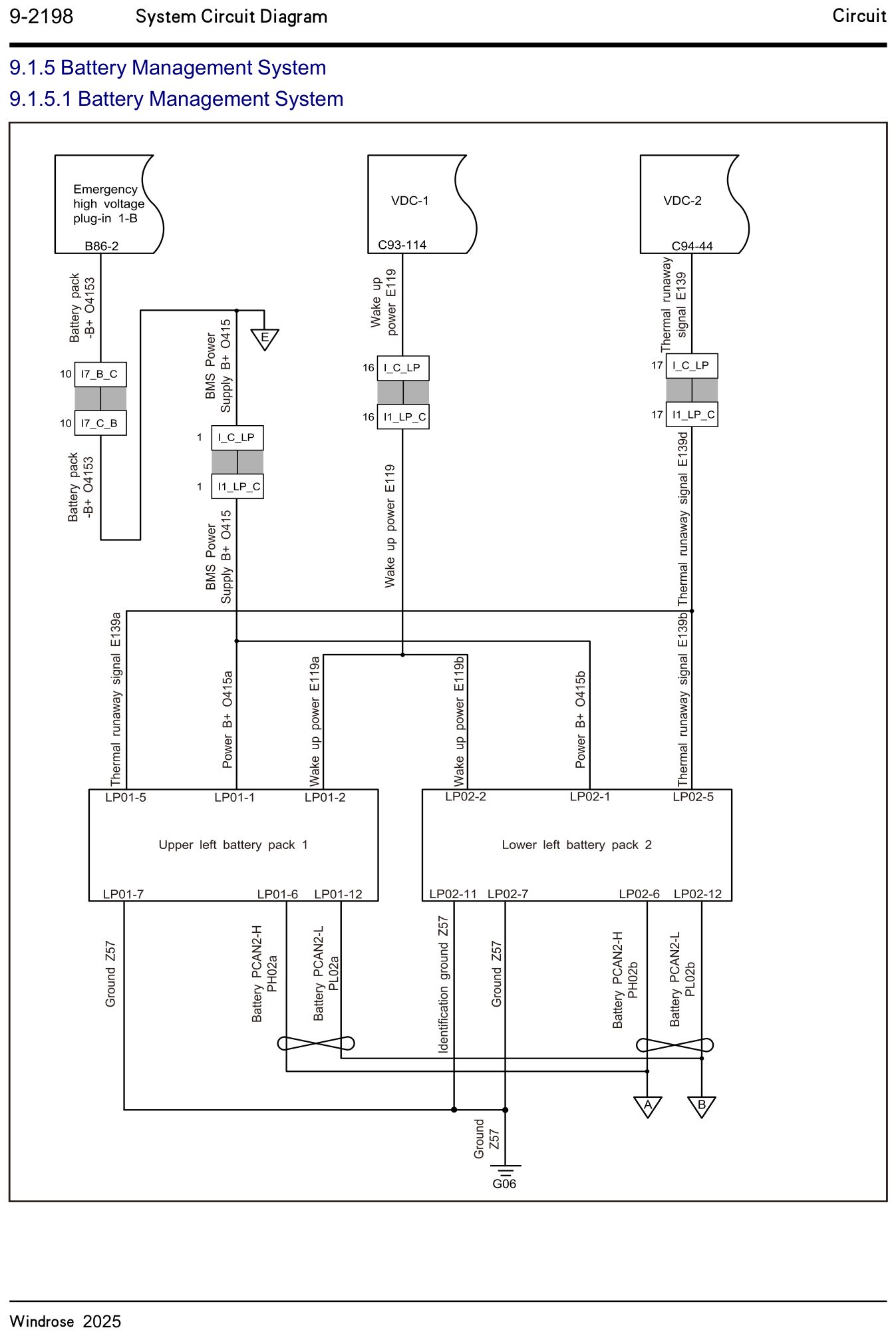 9.1.5.1 Battery Management System — circuit diagram