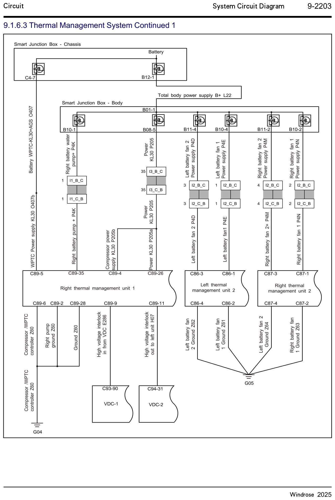9.1.6.3 Thermal Management System Continued 1 — circuit diagram