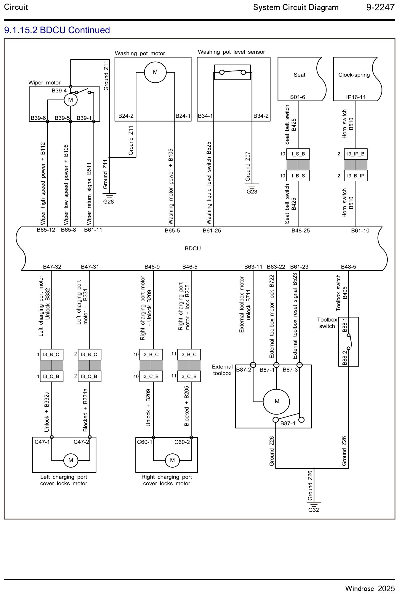 9.1.15.2 BDCU Continued — circuit diagram