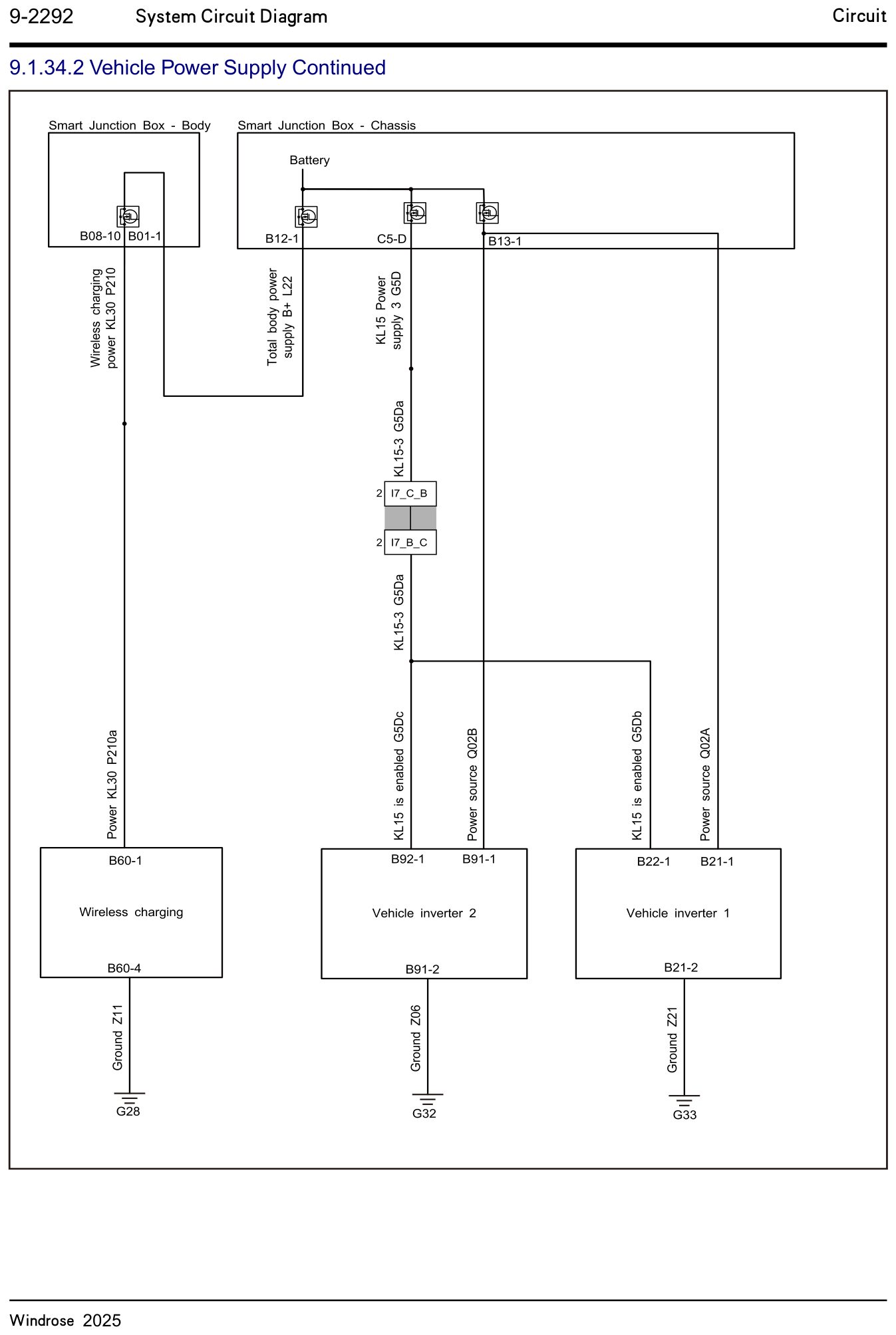 9.1.34.2 Vehicle Power Supply Continued — circuit diagram