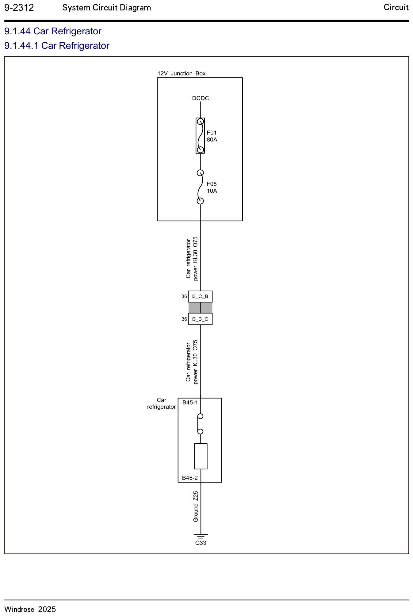 9.1.44.1 Car Refrigerator — circuit diagram