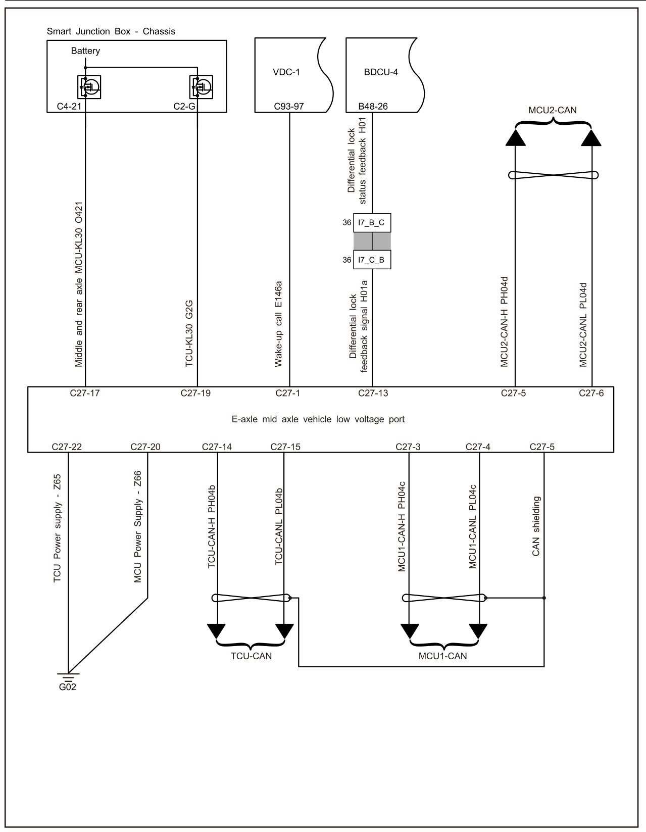 4.1.6.12 MCU2 Communication Fault — circuit diagram